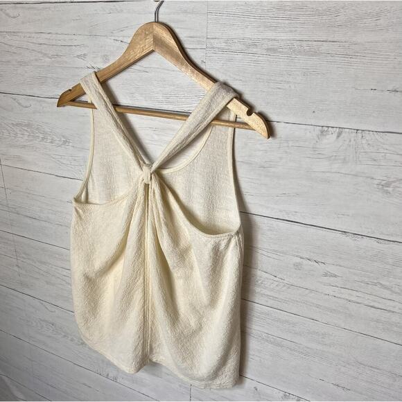 Madewell Top Womens Size Small Ivory Everly Twisted Jacquard Tank Summer - Picture 10 of 15